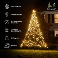 Fairybell | 3 meters | 480 LED lights | Including mast | Twinkle