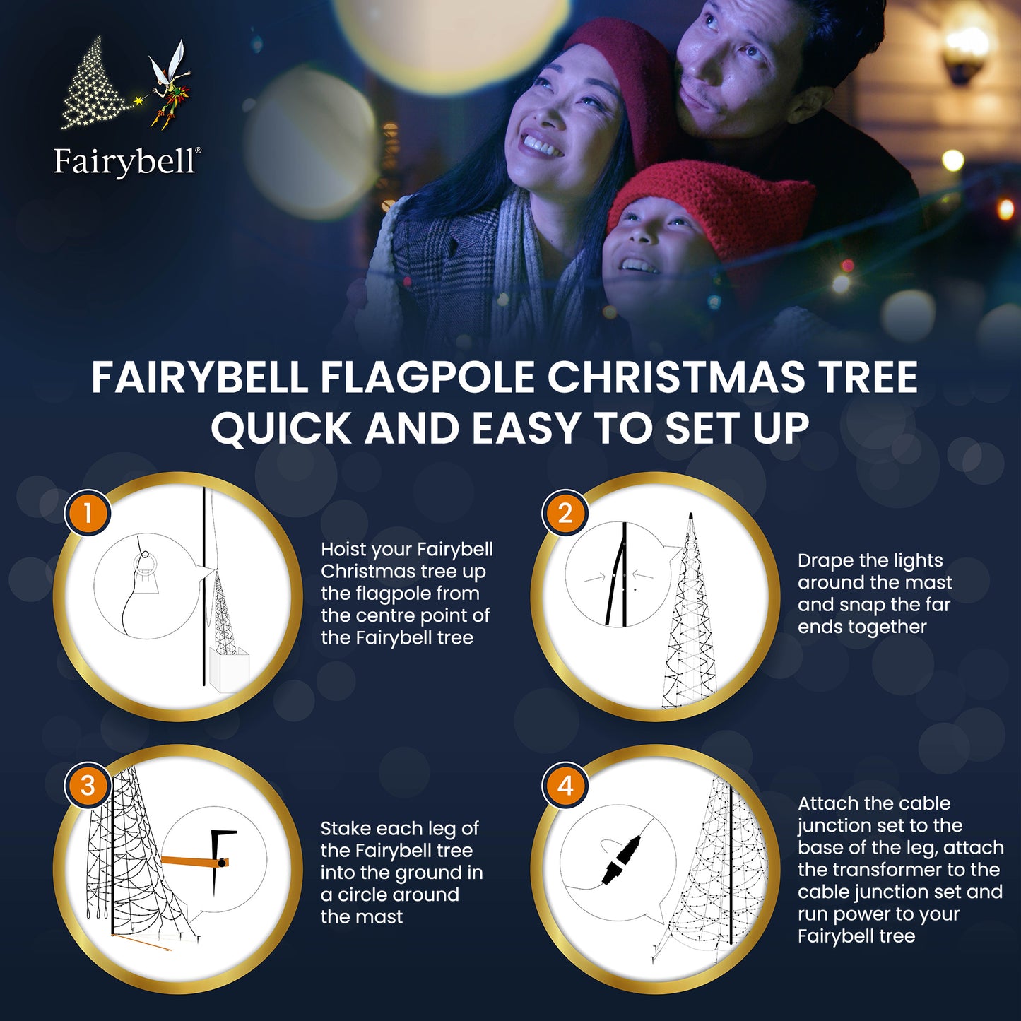 Fairybell | 8 meters | 1,500 LED lights | Multicolour