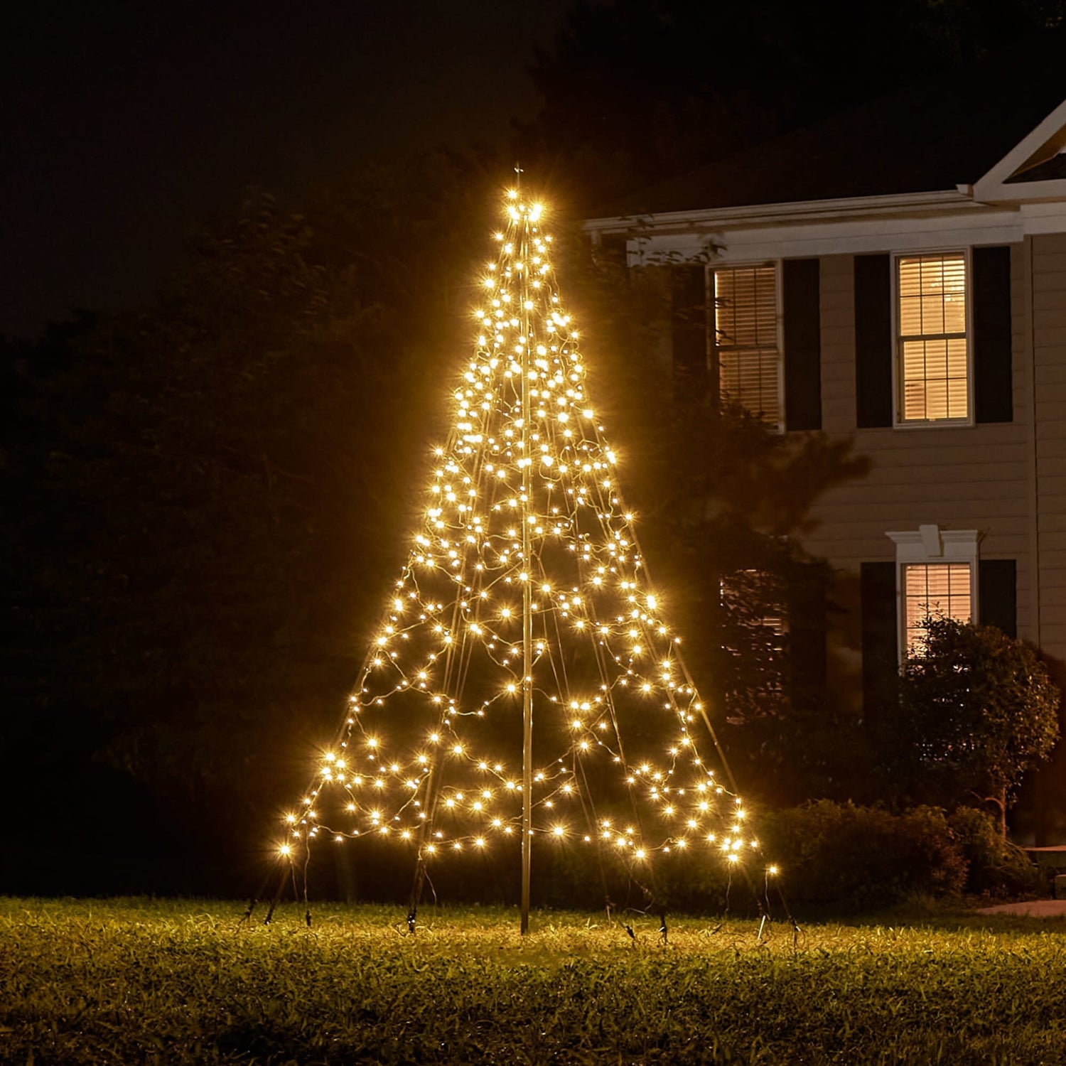 Weihnachtsbäume inklusive Mast