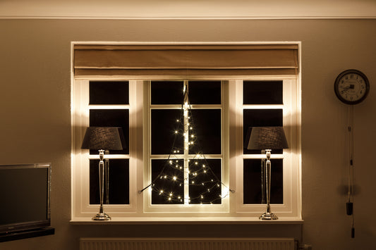 Fairybell Fenster Baum | 125 cm | 60 LED-Leuchten | Warmweiss