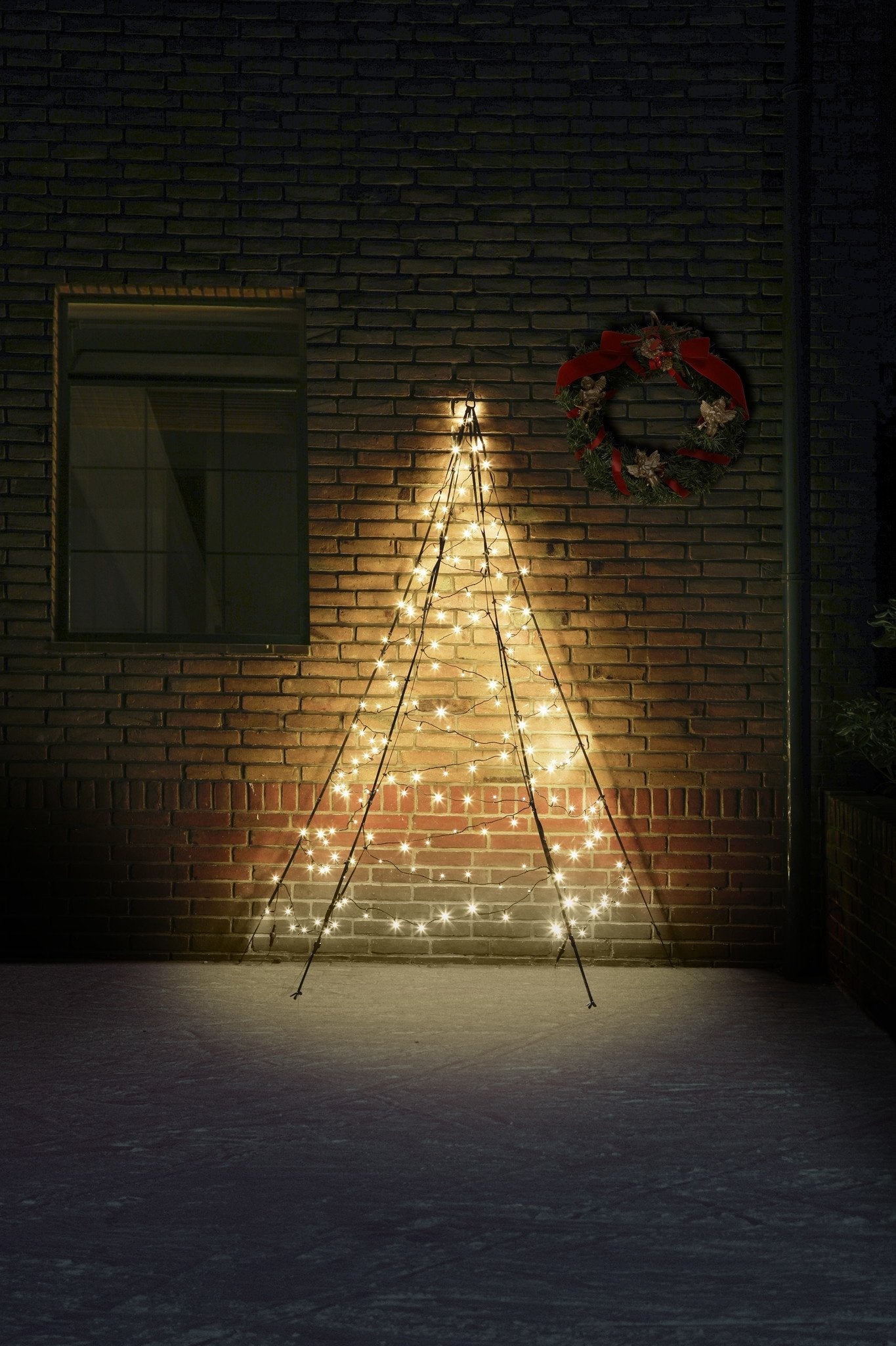 Fairybell Muurkerstboom | 2 meter | 180 LED-lampjes | Warm wit